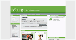 Desktop Screenshot of annonces.enbeauce.com