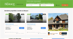 Desktop Screenshot of immobilier.enbeauce.com